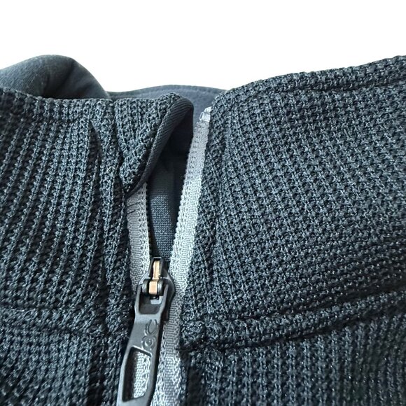 Spyder Mens XXL Quarter-Zip Pullover Long Sleeve Fleece Jacket Spider Logo Black - Picture 5 of 14